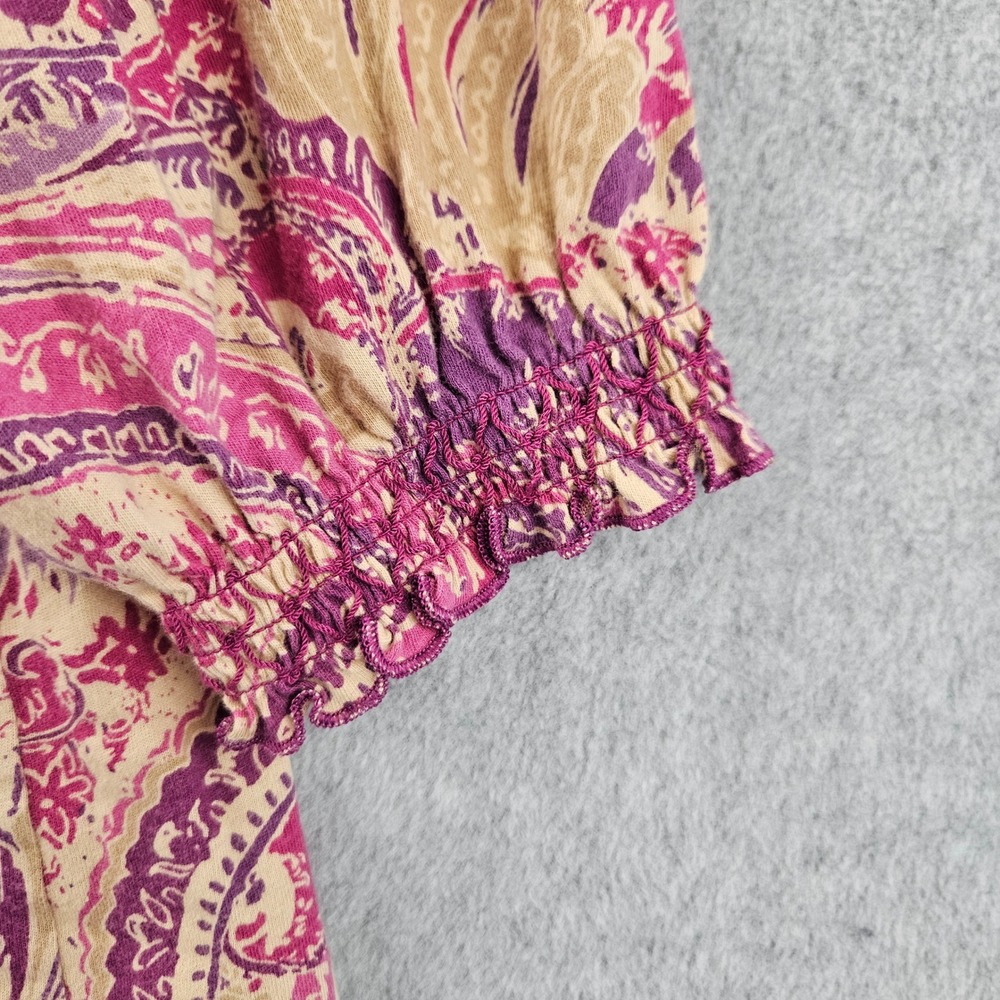 LAUREN RALPH LAUREN | Women Ruffle Blouse L Paisley Girly Feminine Boho Chic - Picture 9 of 16